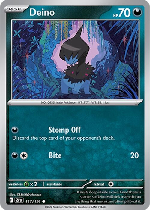 Image for Deino (117/191) (SSP) - Pokemon