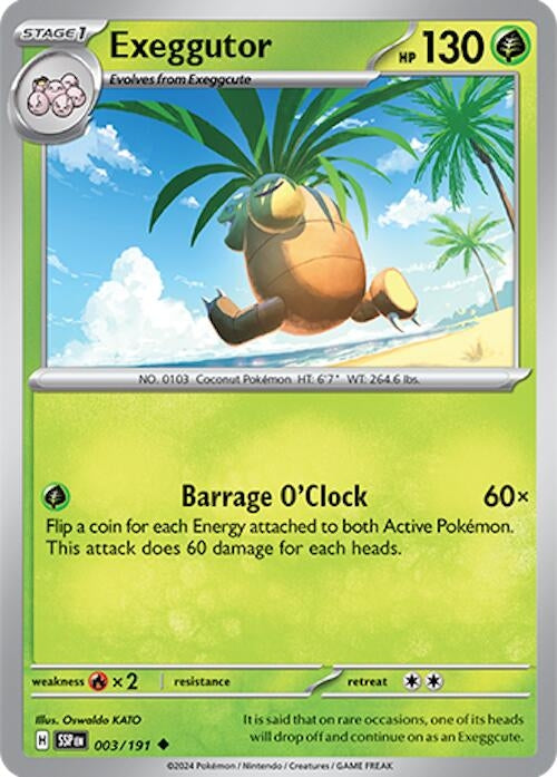 Image for Exeggutor (003/191) (SSP) - Pokemon