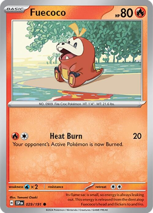 Image for Fuecoco (029/191) (SSP) - Pokemon