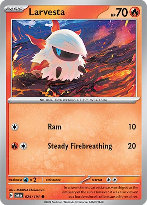 Image for Larvesta (024/191) (SSP) - Pokemon