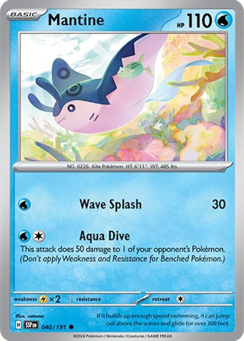 Image for Mantine (040/191) (SSP) - Pokemon