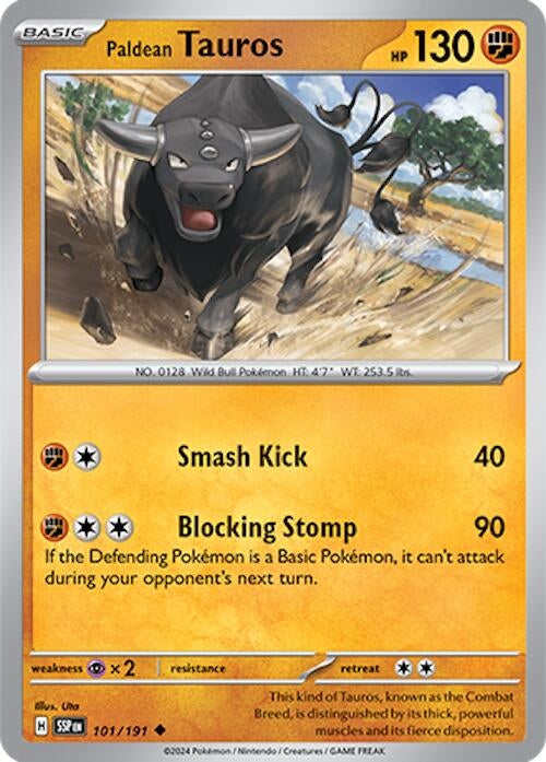 Image for Paldean Tauros (101/191) (SSP) - Pokemon