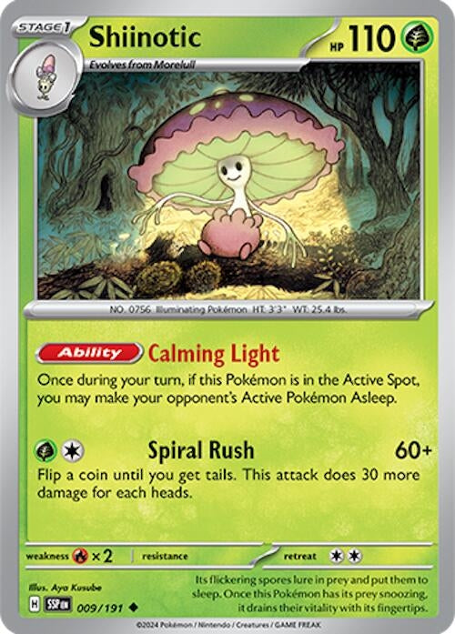 Image for Shiinotic (009/191) (SSP) - Pokemon