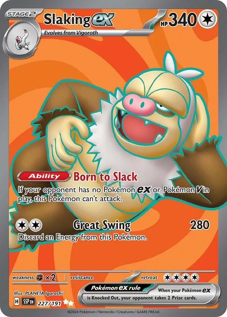 Image for Slaking ex (227/191) (SSP) - Pokemon