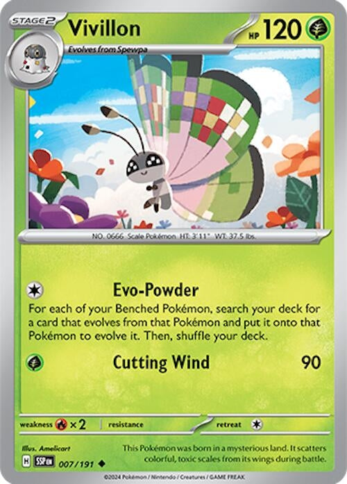 Image for Vivillon (007/191) (SSP) - Pokemon