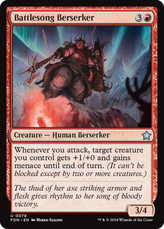 Image for Battlesong Berserker (78) - Magic: The Gathering