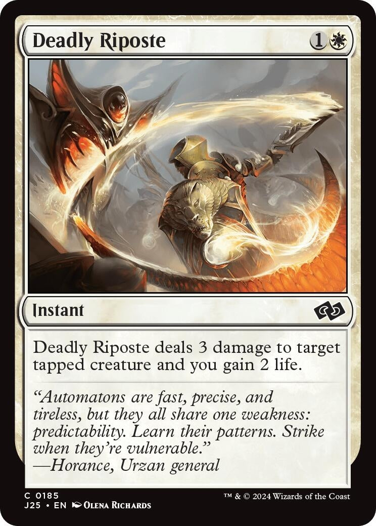 Image for Deadly Riposte (185) - Magic: The Gathering