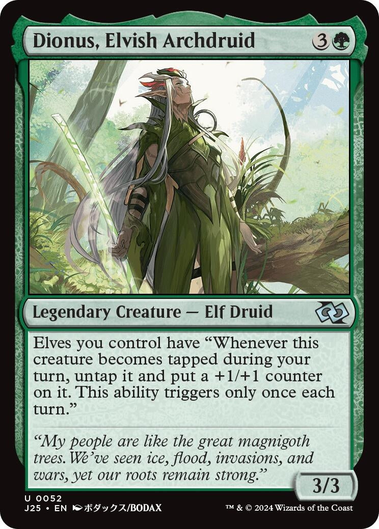 Image for Dionus, Elvish Archdruid (Anime) (52) - Magic: The Gathering