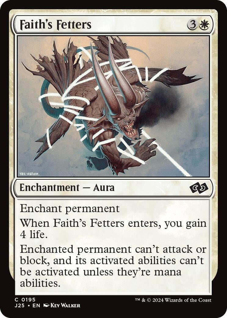 Image for Faith's Fetters (195) - Magic: The Gathering