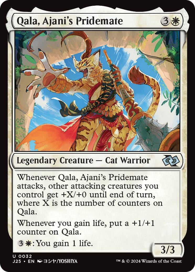 Image for Qala, Ajani's Pridemate (Anime) (32) - Magic: The Gathering