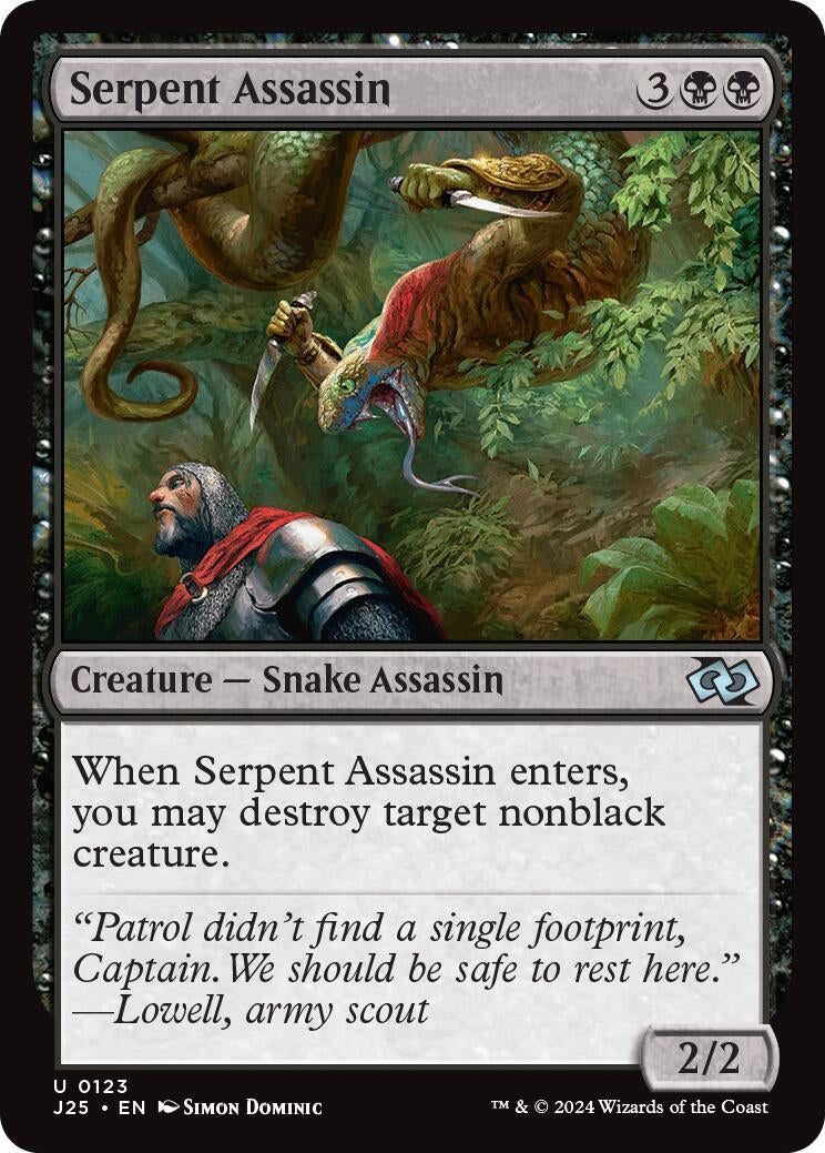 Image for Serpent Assassin (123) (J25) - Magic: The Gathering