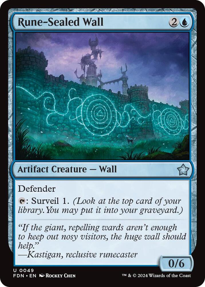 Image for Rune-Sealed Wall (49) - Magic: The Gathering