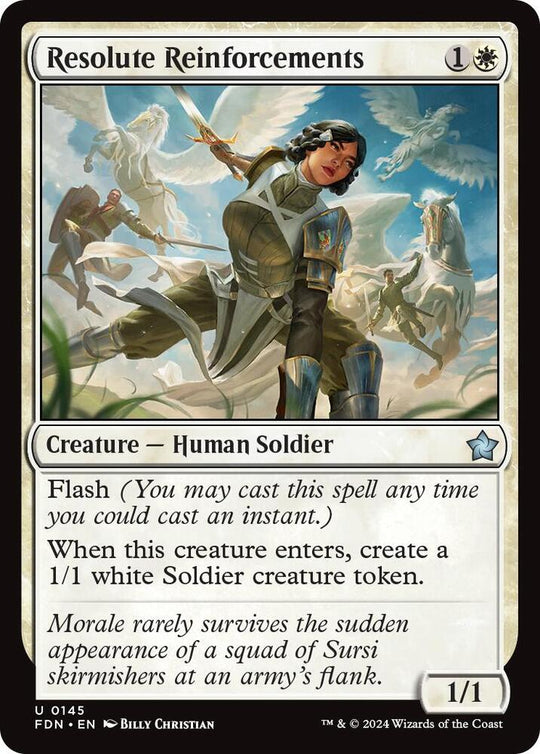 Image for Resolute Reinforcements (145) - Magic: The Gathering