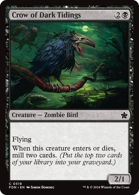 Image for Crow of Dark Tidings (519) - Magic: The Gathering