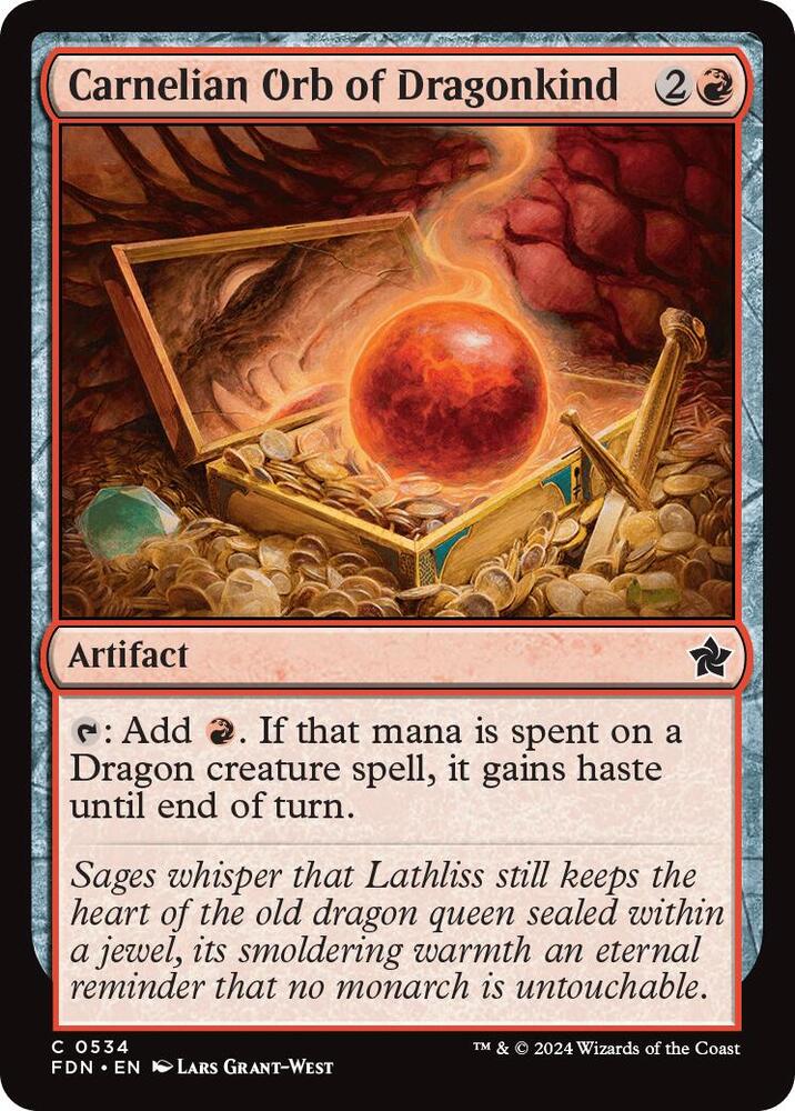Image for Carnelian Orb of Dragonkind (534) - Magic: The Gathering