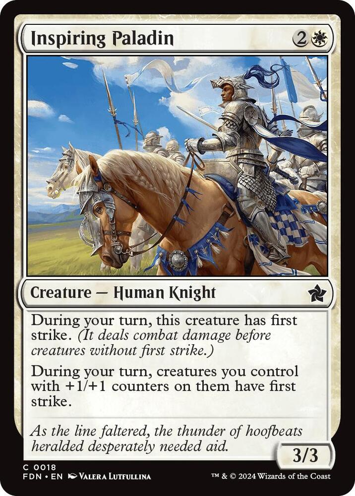 Image for Inspiring Paladin (18) - Magic: The Gathering