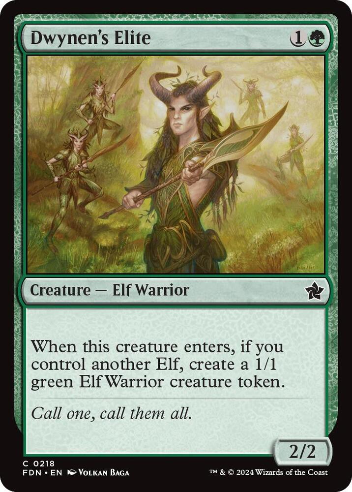 Image for Dwynen's Elite (218) - Magic: The Gathering