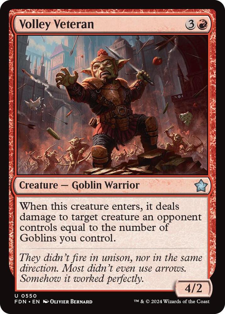 Image for Volley Veteran (550) - Magic: The Gathering