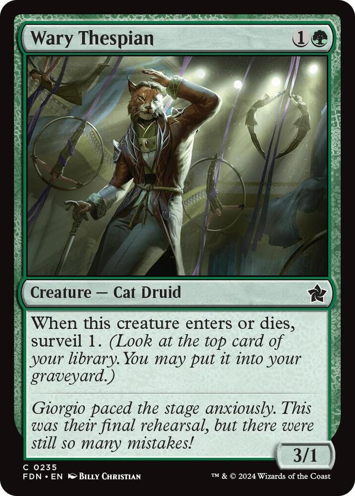 Image for Wary Thespian (235) - Magic: The Gathering