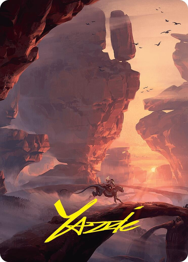 Image for Mountain Art Card (24/54) (Gold-Stamped Signature) (24) (ASFDN) - Magic: The Gathering