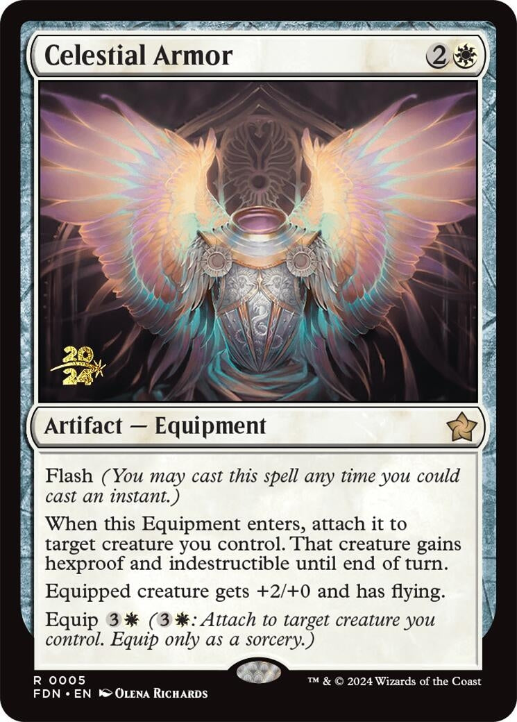 Image for Celestial Armor (5) - Magic: The Gathering