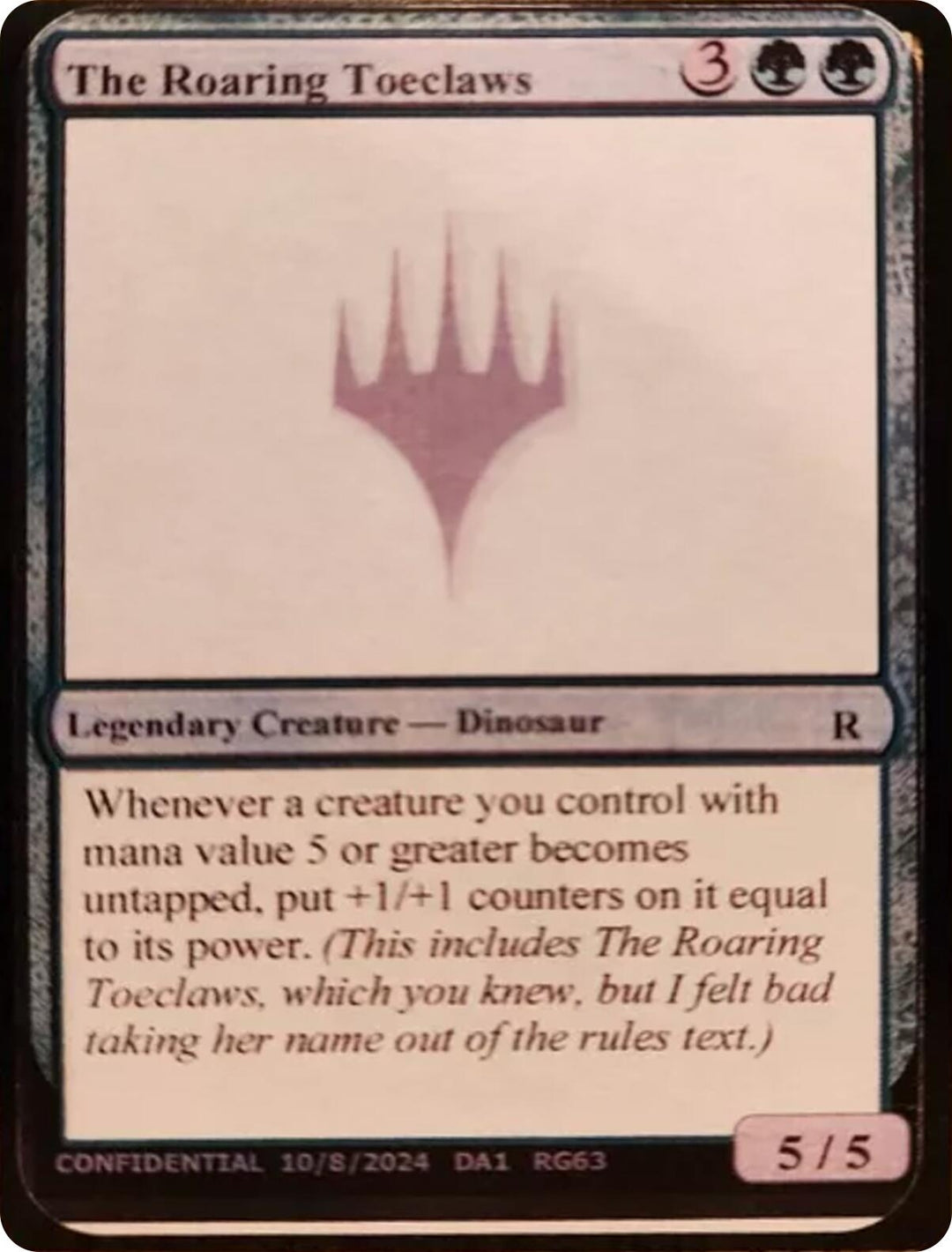 Image for The Roaring Toeclaws (UNK) - Magic: The Gathering
