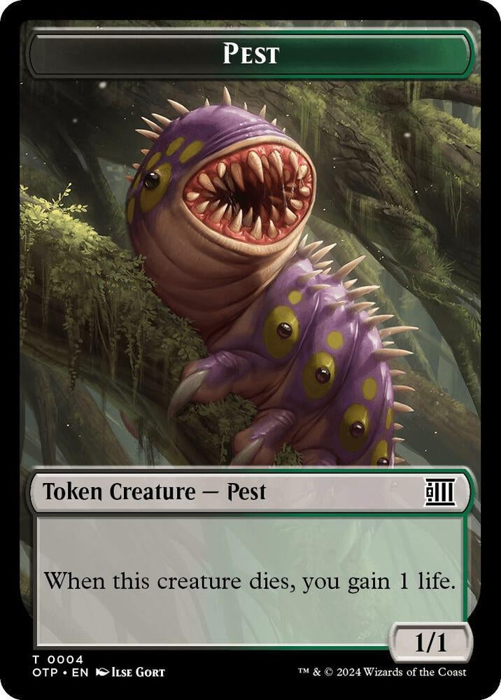 Image for Pest // Plot Double-Sided Token (4 // 20) - Magic: The Gathering