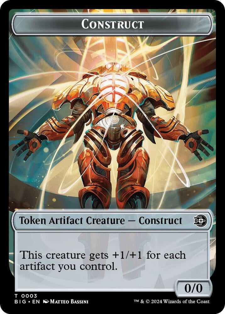 Image for Construct Token // Plot Token Double-Sided Token (3 // 20) - Magic: The Gathering