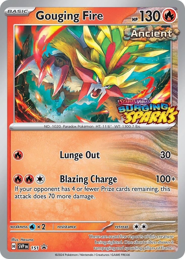 Image for Gouging Fire - 151 (151) (SVP) - Pokemon