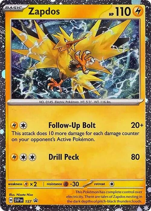Image for Zapdos - 157 (Cosmos Holo) (157) (SVP) - Pokemon
