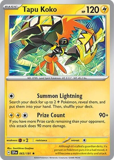 Image for Tapu Koko (065/191) (PR) - Pokemon