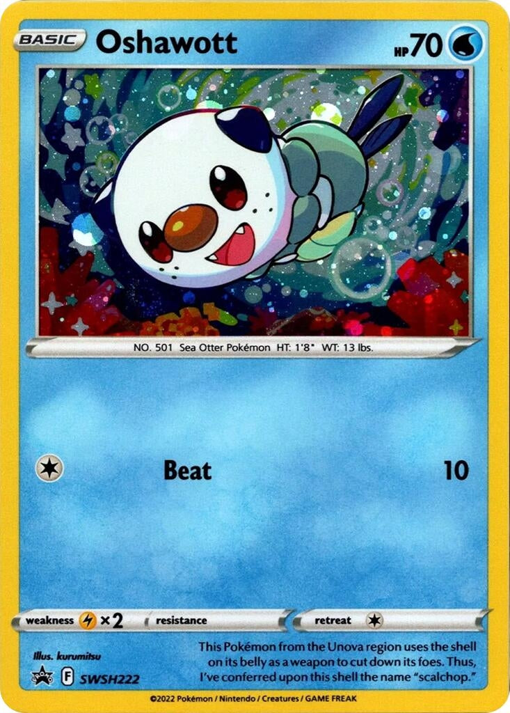 Image for Oshawott - SWSH222 (Cosmo Holo) (SWSH222) (SWSD) - Pokemon