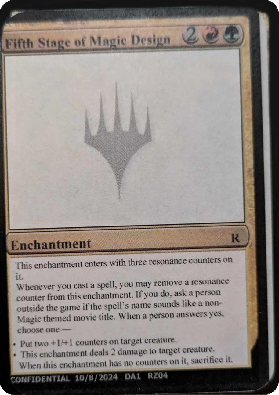 Image for Fifth Stage of Magic Design (UNK) - Magic: The Gathering