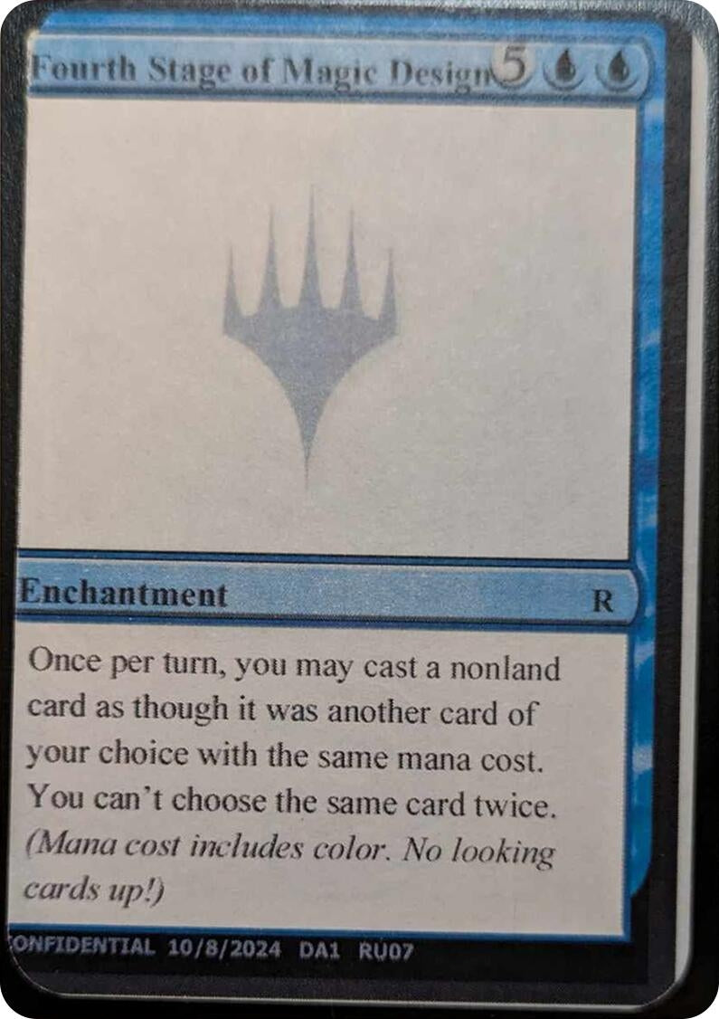 Image for Fourth Stage of Magic Design (UNK) - Magic: The Gathering