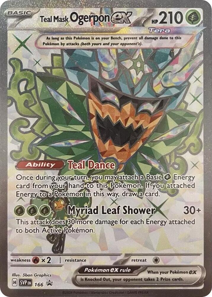 Image for Teal Mask Ogerpon ex - 166 (166) (SVP) - Pokemon