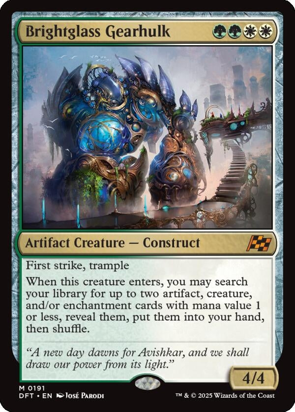 Image for Brightglass Gearhulk (191) - Magic: The Gathering