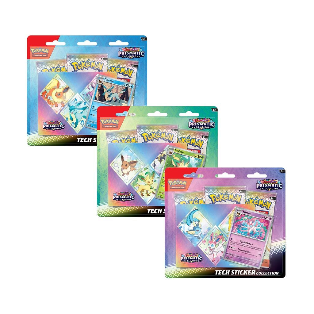 Image for Prismatic Evolutions Tech Sticker Collection [Set of 3] - Pokemon