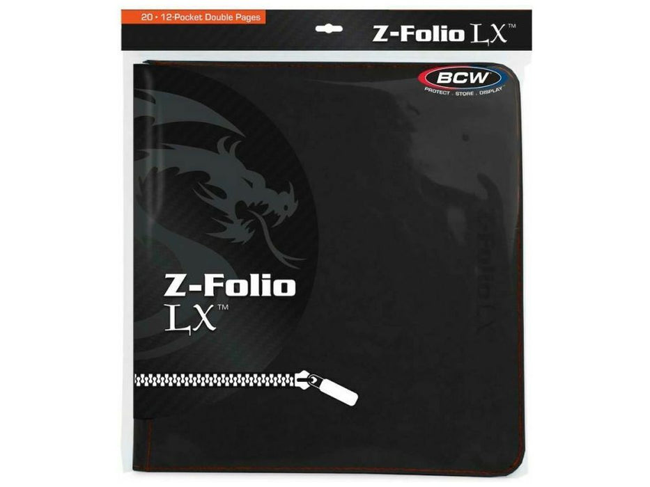 BCW Z-Folio 12-Pocket LX Album - Black
