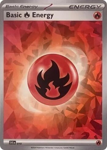 Image for Basic Fire Energy (Cracked Ice Holo) (010) (SVE) - Pokemon