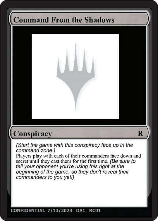 Image for Command From the Shadows (UNK) - Magic: The Gathering