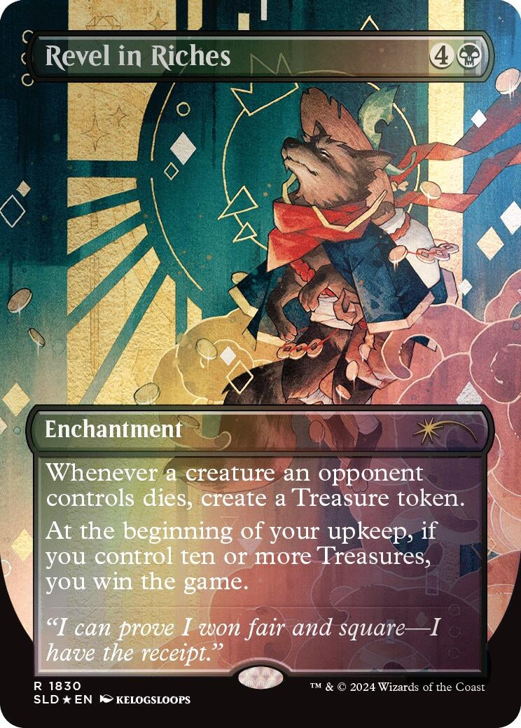 Image for Revel in Riches (Rainbow Foil) (1830) - Magic: The Gathering