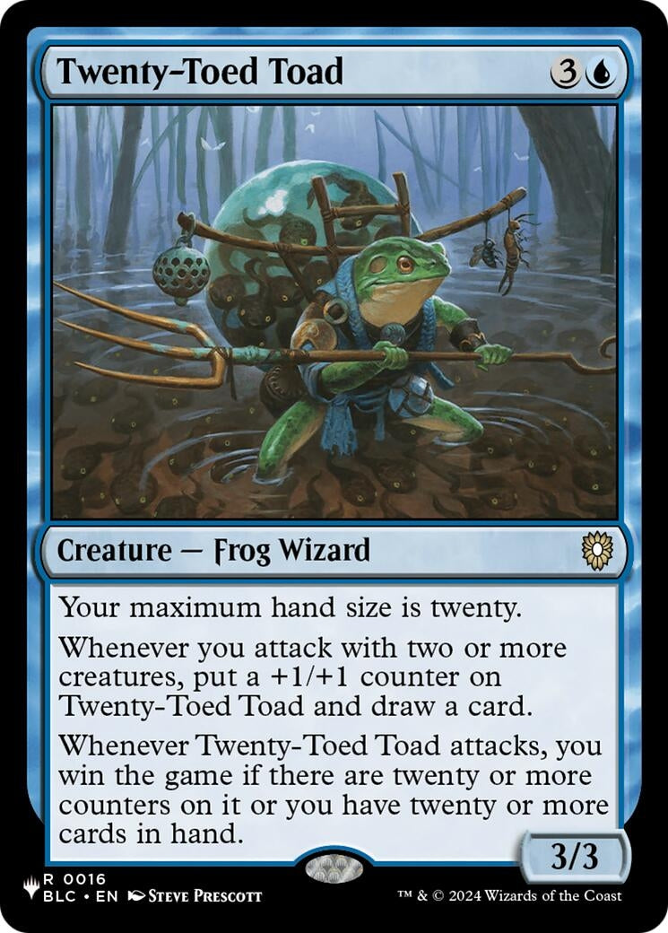 Image for Twenty-Toed Toad (0016) - Magic: The Gathering
