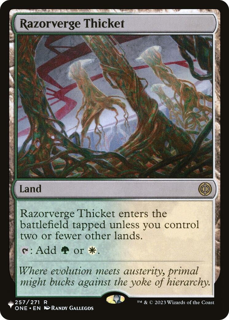 Image for Razorverge Thicket (257/271) - Magic: The Gathering