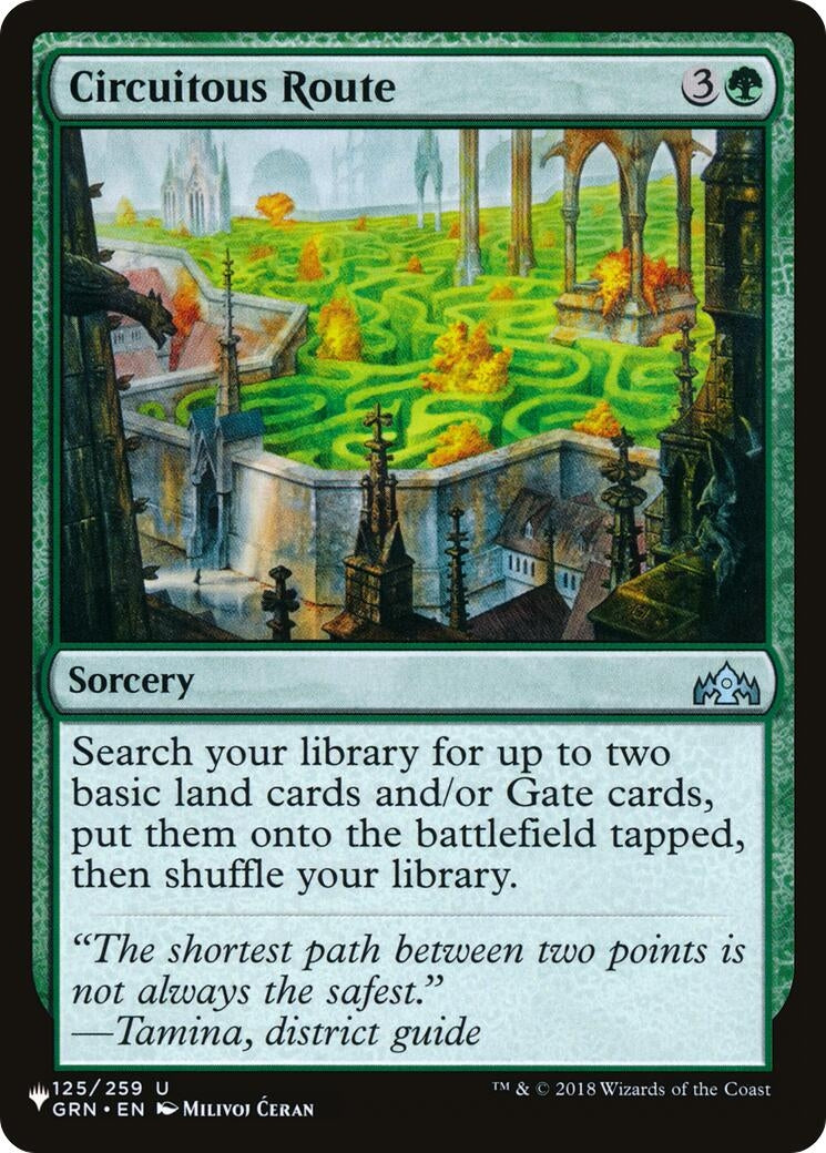 Image for Circuitous Route (125/259) (LIST) - Magic: The Gathering