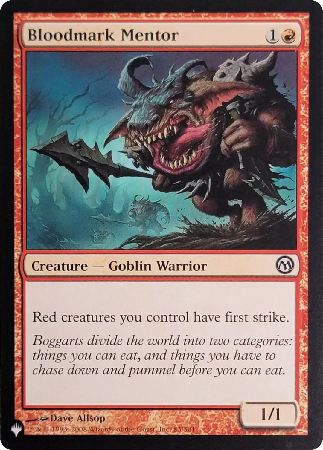 Image for Bloodmark Mentor (83) (83/301) (LIST) - Magic: The Gathering