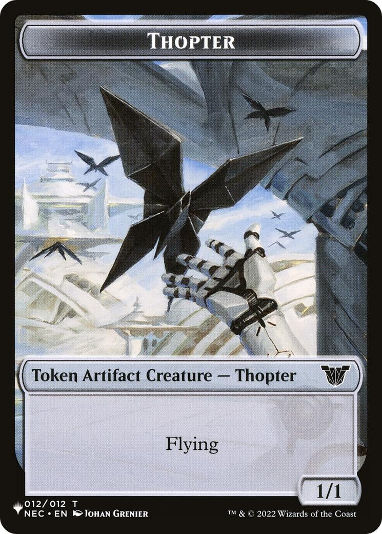 Image for Thopter // Copy Double-Sided Token (12 // 1) (LIST) - Magic: The Gathering