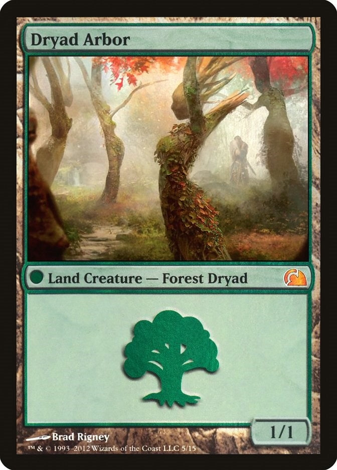 Image for Dryad Arbor (5) - Magic: The Gathering