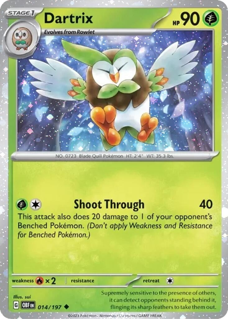 Image for Dartrix - 014/197 (Cosmos Holo) (014/197) (MCAP) - Pokemon