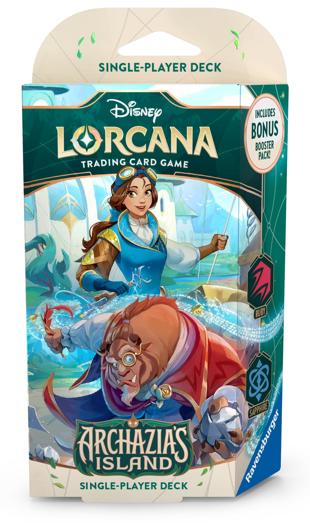 Image for Disney Lorcana: Archazia's Island Starter Deck (Ruby & Sapphire) - Disney Lorcana