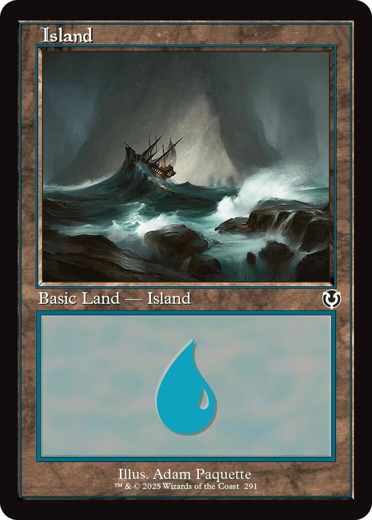 Image for Island (291) (Retro Frame) (291) - Magic: The Gathering